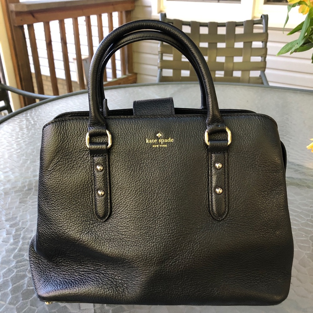 Kate Spade Black Handbag with Crossbody Strap